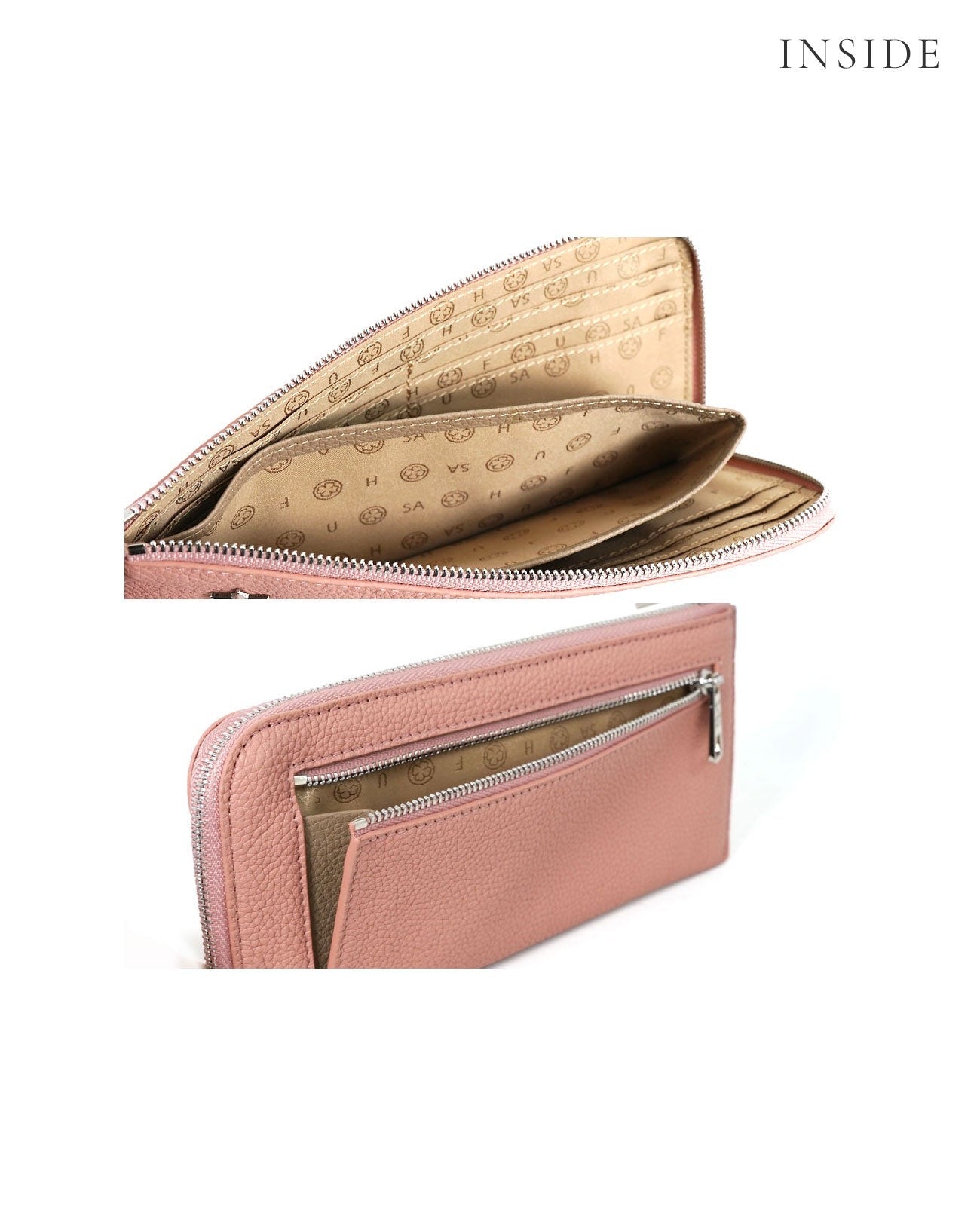 Luxuce L-shaped zipper Long Wallet, Spanish Leather Edition 1302-sc
