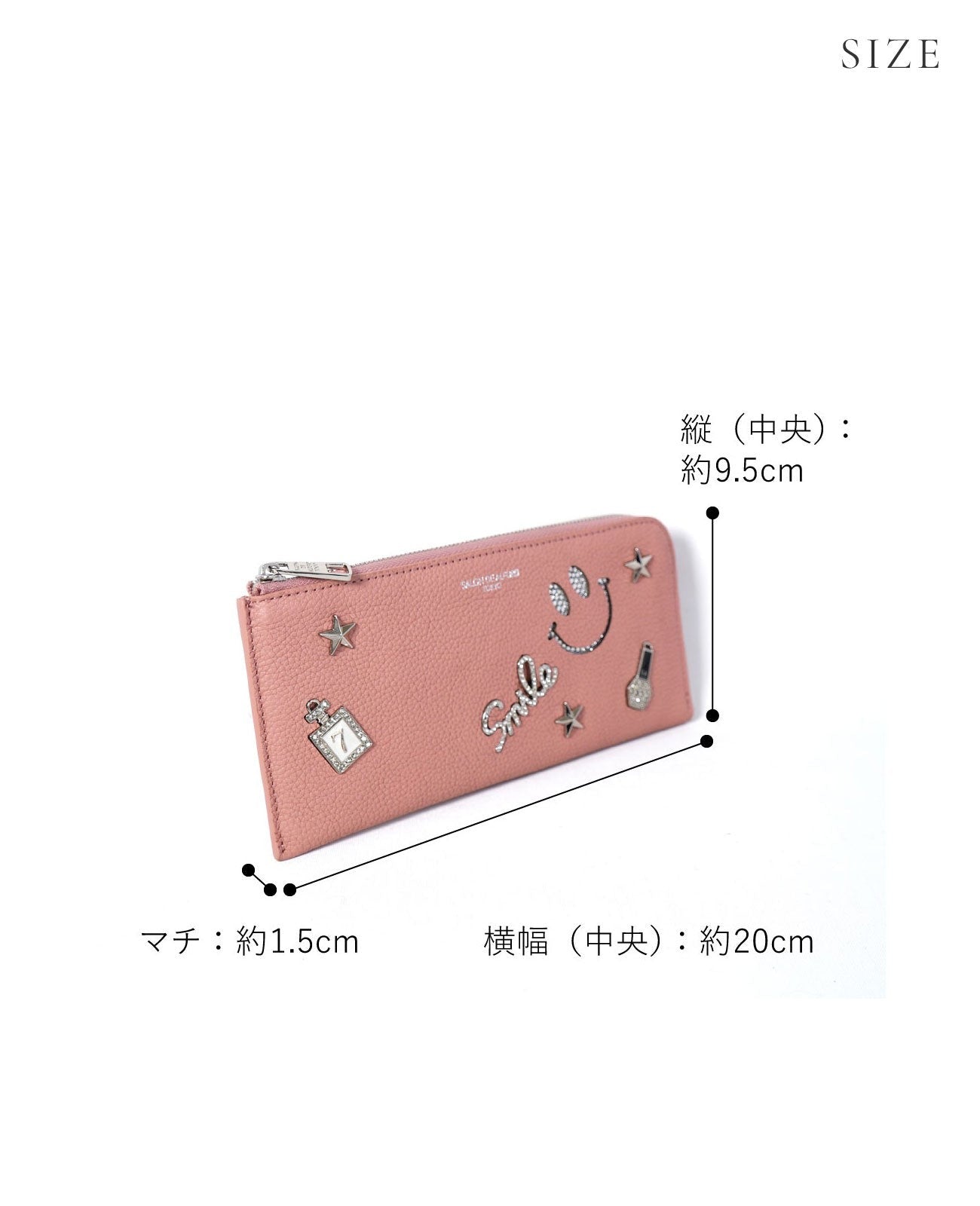 Luxuce L-shaped zipper Long Wallet, Spanish Leather Edition 1302-sc
