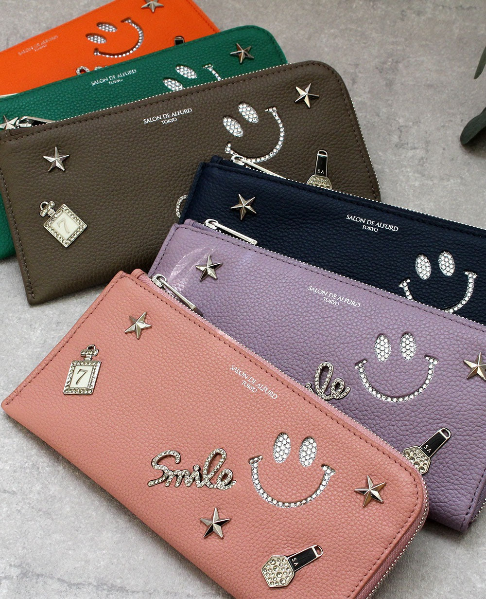 Luxuce L-shaped zipper Long Wallet, Spanish Leather Edition 1302-sc