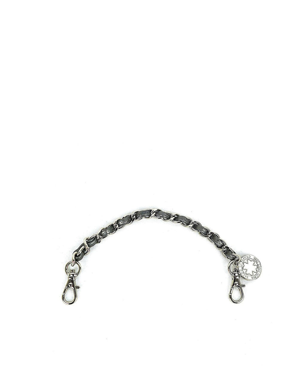 Leather Short Chain with Clover 1537