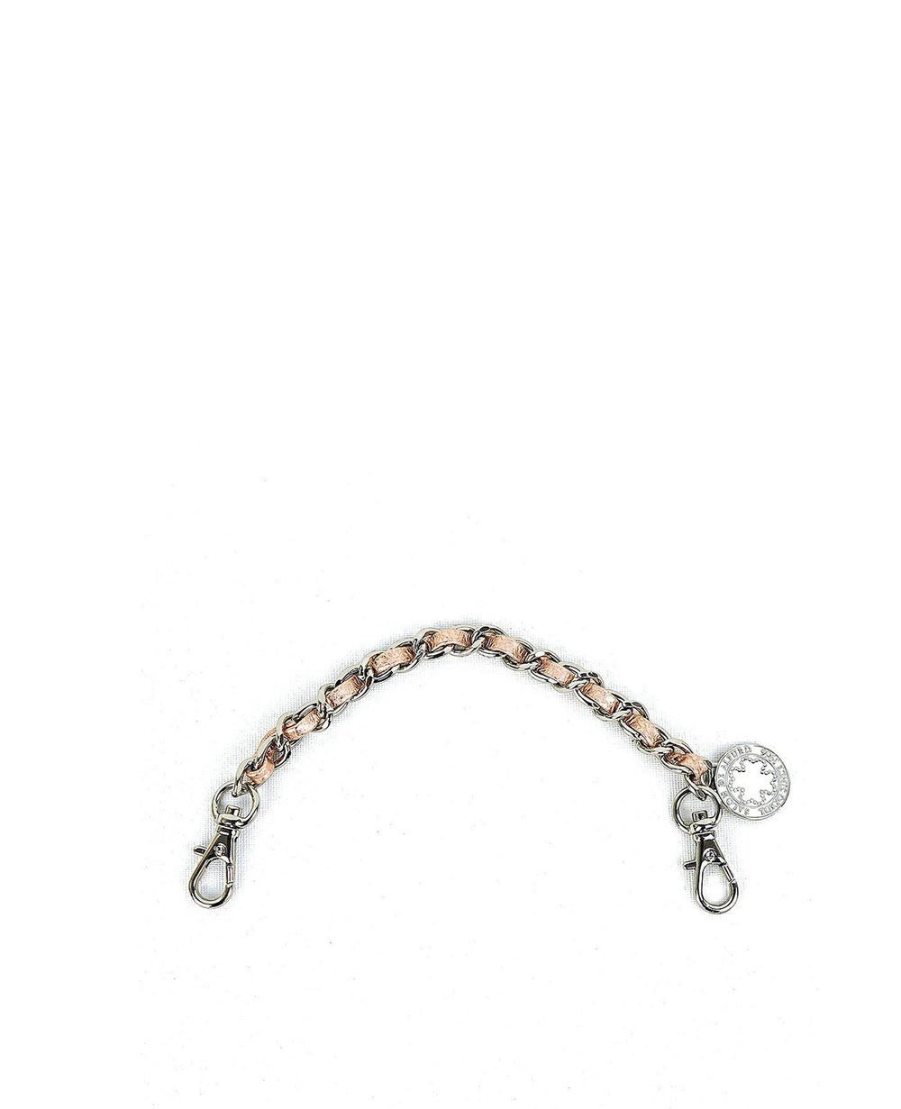 Leather Short Chain with Clover 1537