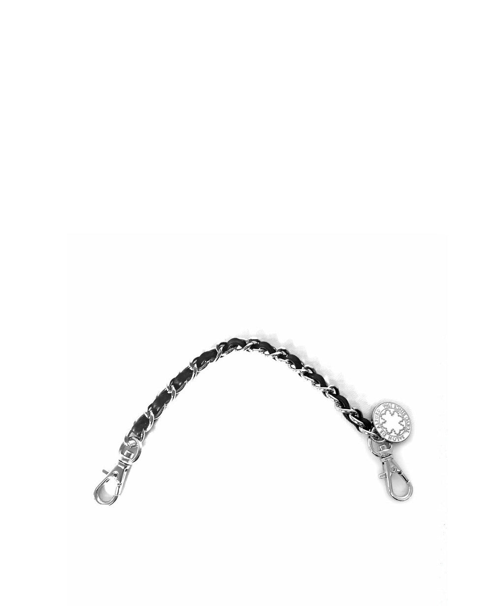 Leather Short Chain with Clover 1537