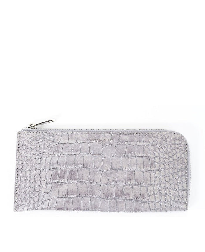 Carry L-Zip Long Wallet – Glitter Croc-Embossed Leather 1978