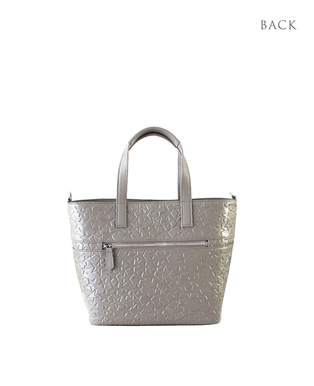 Jaguzi Tote Bag S – Star-Embossed Leather Version 1608-st