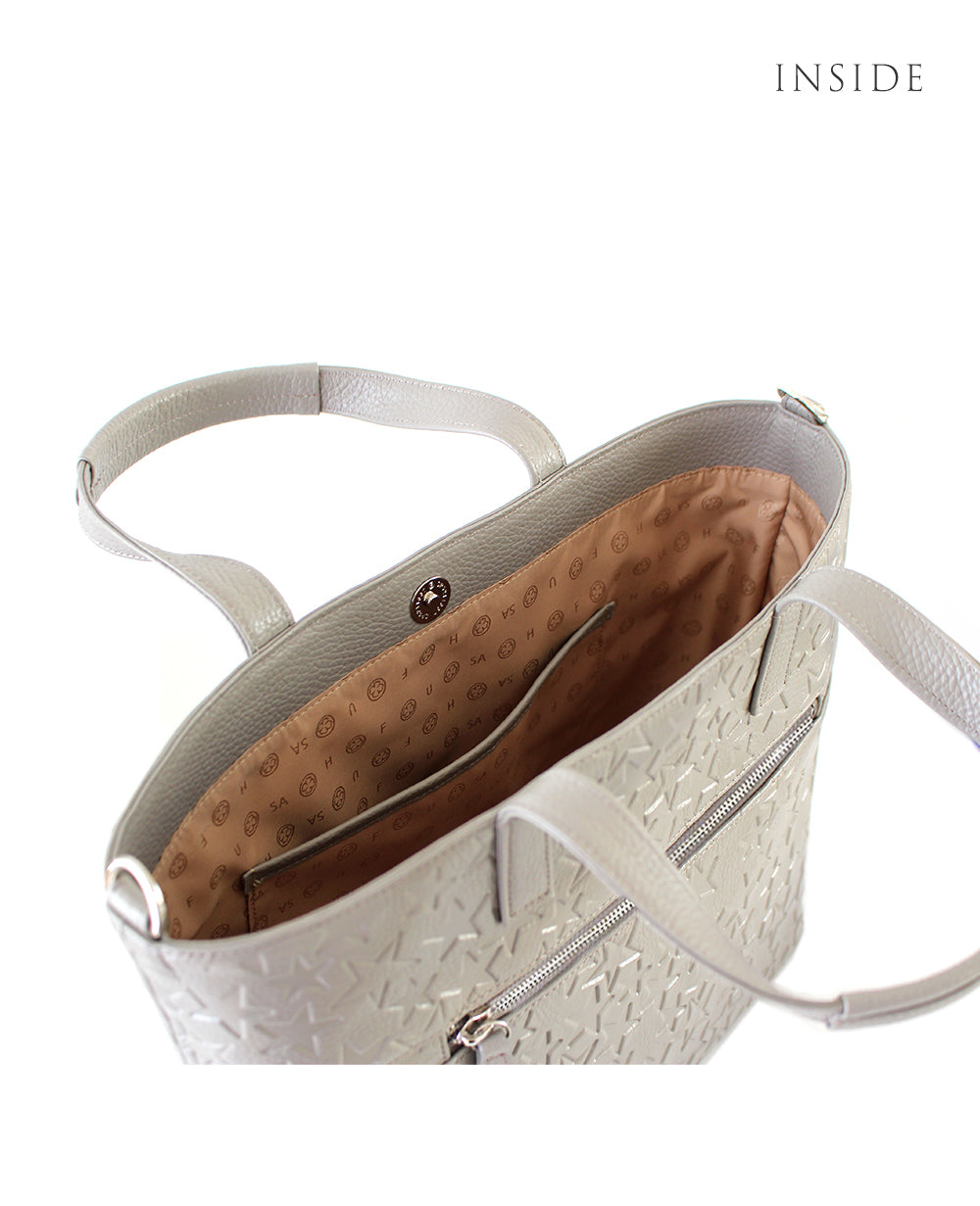 Jaguzi Tote Bag S – Star-Embossed Leather Version 1608-st