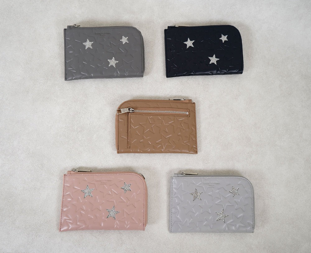 Three-Star L-Shaped Mini Wallet – Elite Leather Version 1663-el