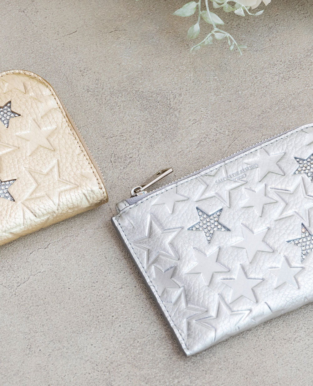 Three Star L-shaped Mini Wallet 1663