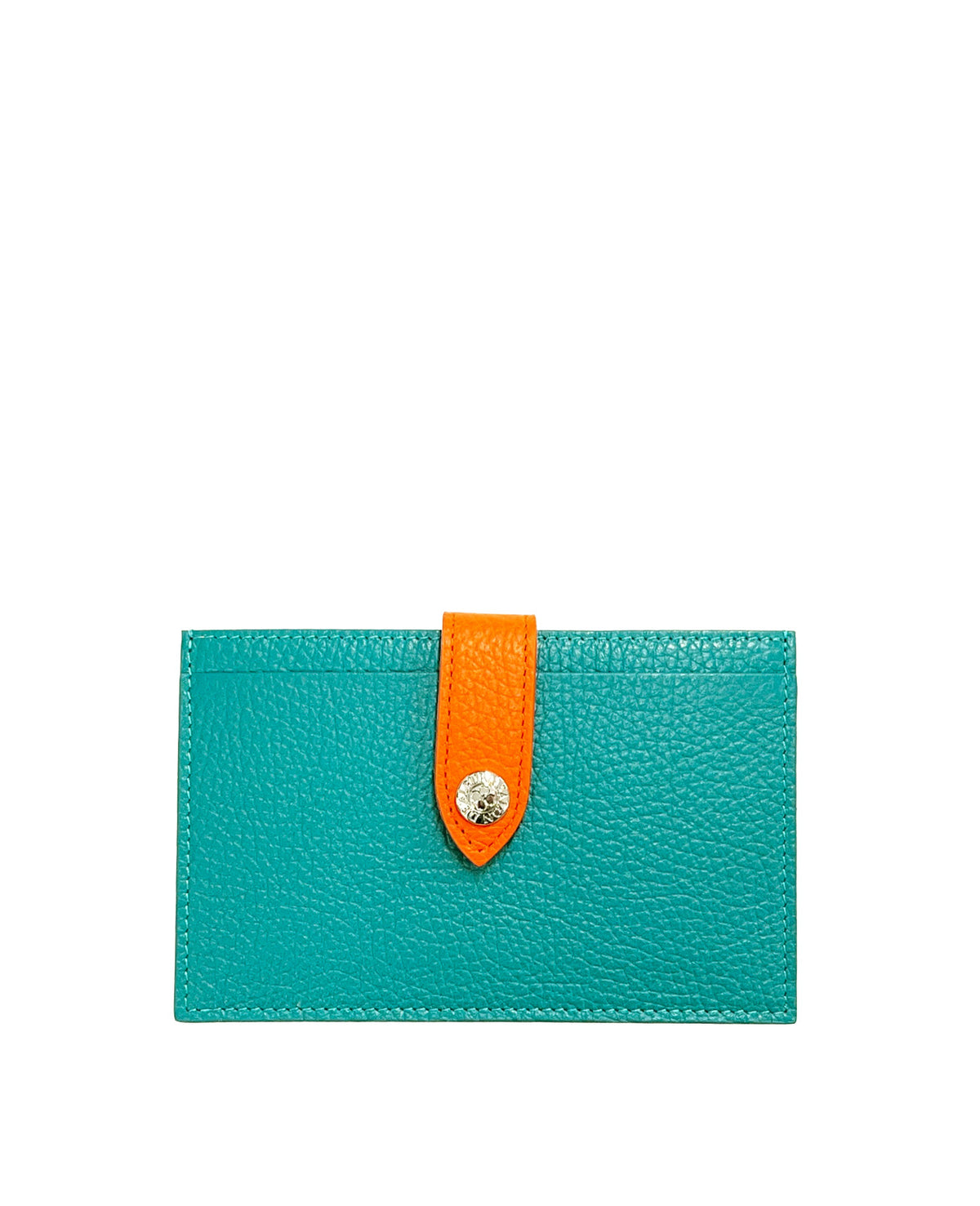 Mini Fragment Wallet With Flap, Italian Shrink Embossed Leather Edition 1772-it