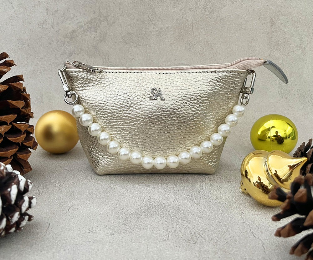 Pouch with Pearl Handle – SA Logo 1738-sa