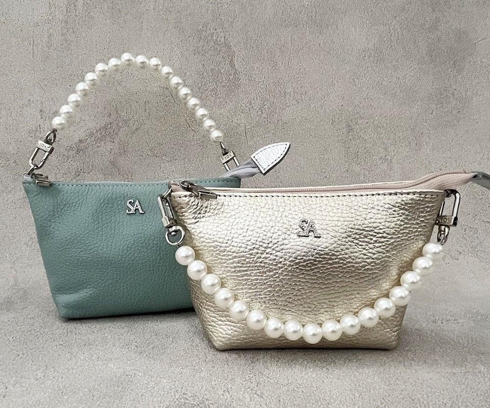 Pouch with Pearl Handle – SA Logo 1738-sa