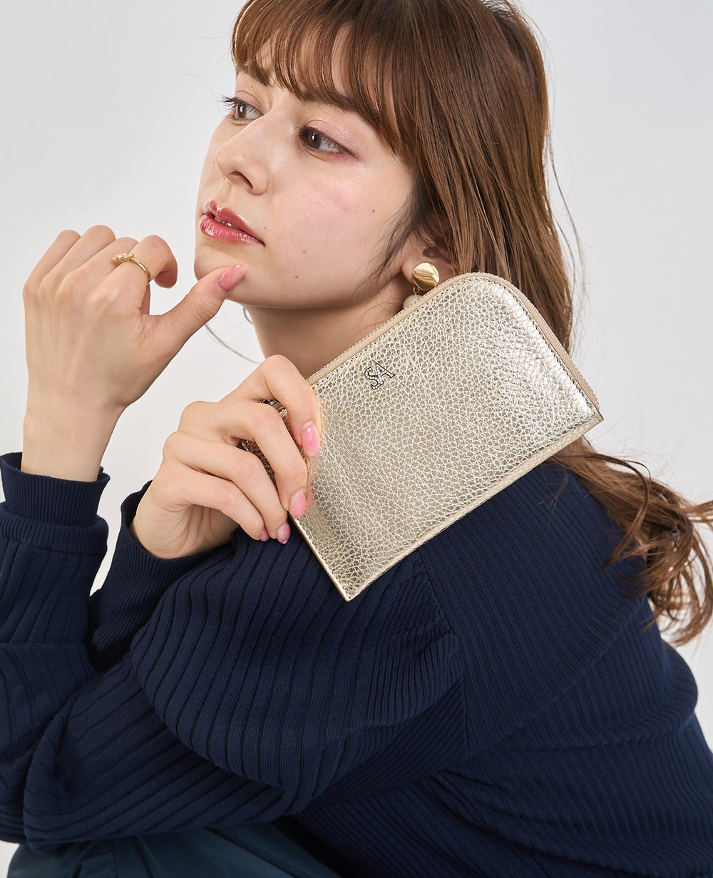 SA Logo L-Zip Mini Wallet 1819-sa