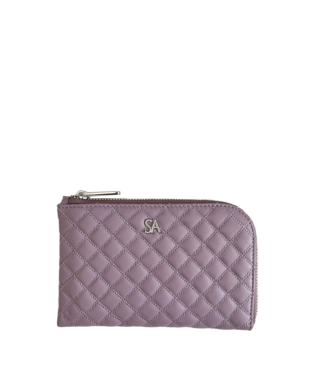 Tenera L-Shaped Zip Mini Wallet with SA Logo 1819stn-sa
