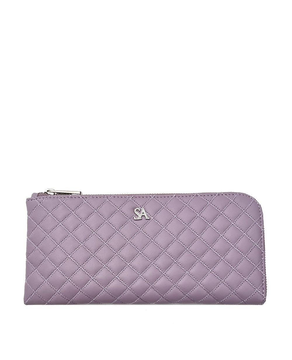 Tenera L-Shaped Zip Long Wallet with SA Logo 1820stn-sa