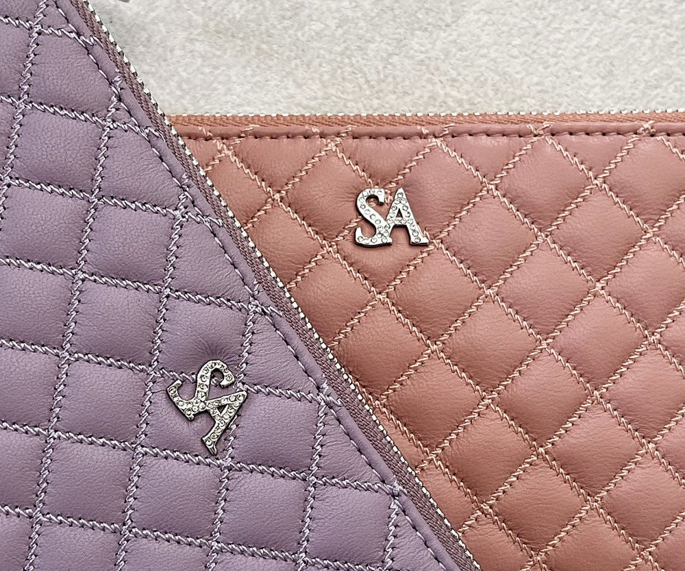 Tenera L-Shaped Zip Long Wallet with SA Logo 1820stn-sa