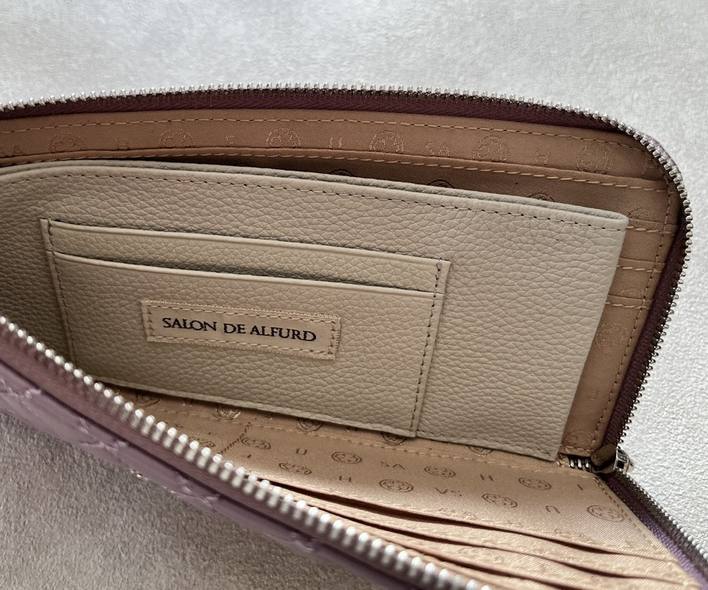 Tenera L-Shaped Zip Long Wallet with SA Logo 1820stn-sa