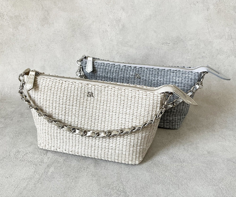 Carry Raffia-Style 2-Way Basket Pochette 1866-ra