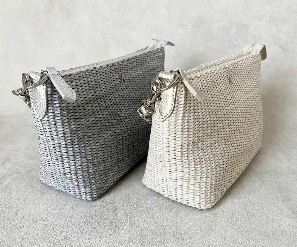 Carry Raffia-Style 2-Way Basket Pochette 1866-ra