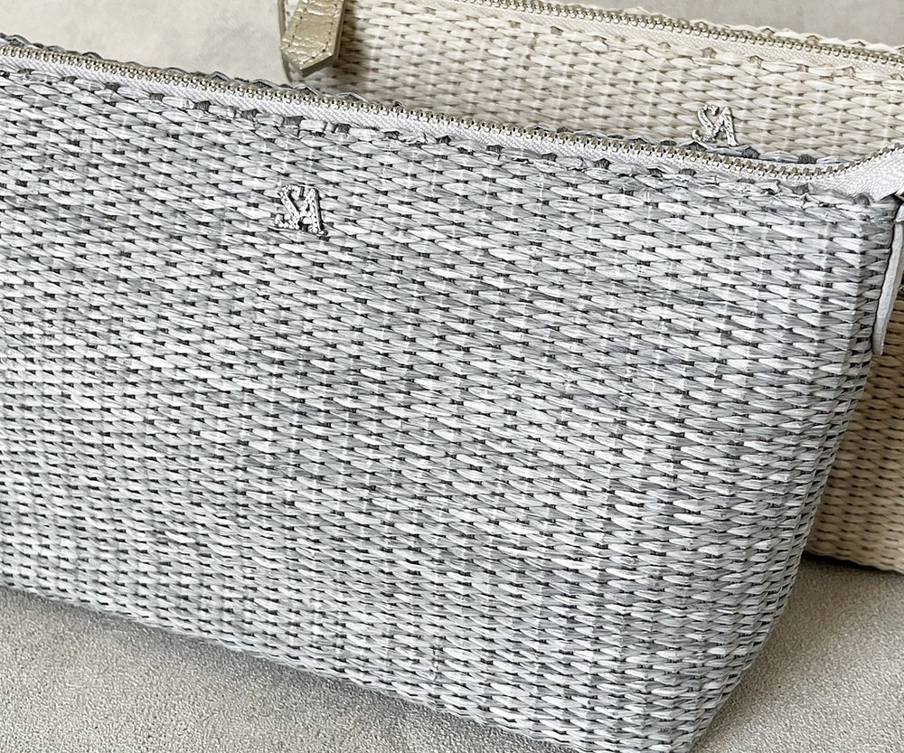 Carry Raffia-Style 2-Way Basket Pochette 1866-ra