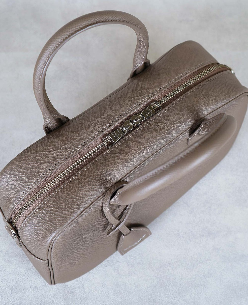 GAIEN East-West 2-Way Boston Bag in Grained Calfskin 1828-bx
