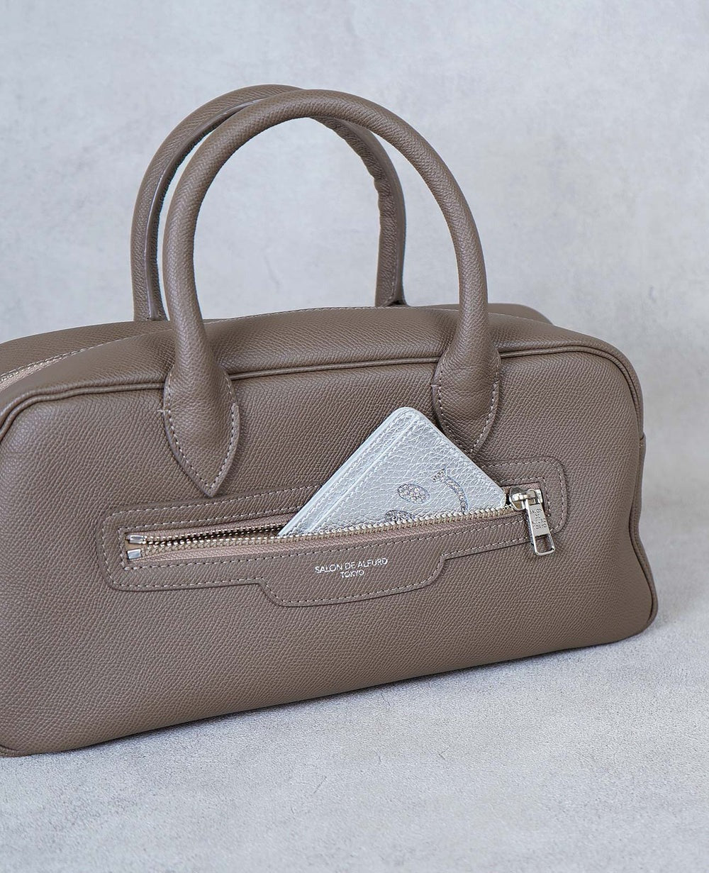 GAIEN East-West 2-Way Boston Bag in Grained Calfskin 1828-bx