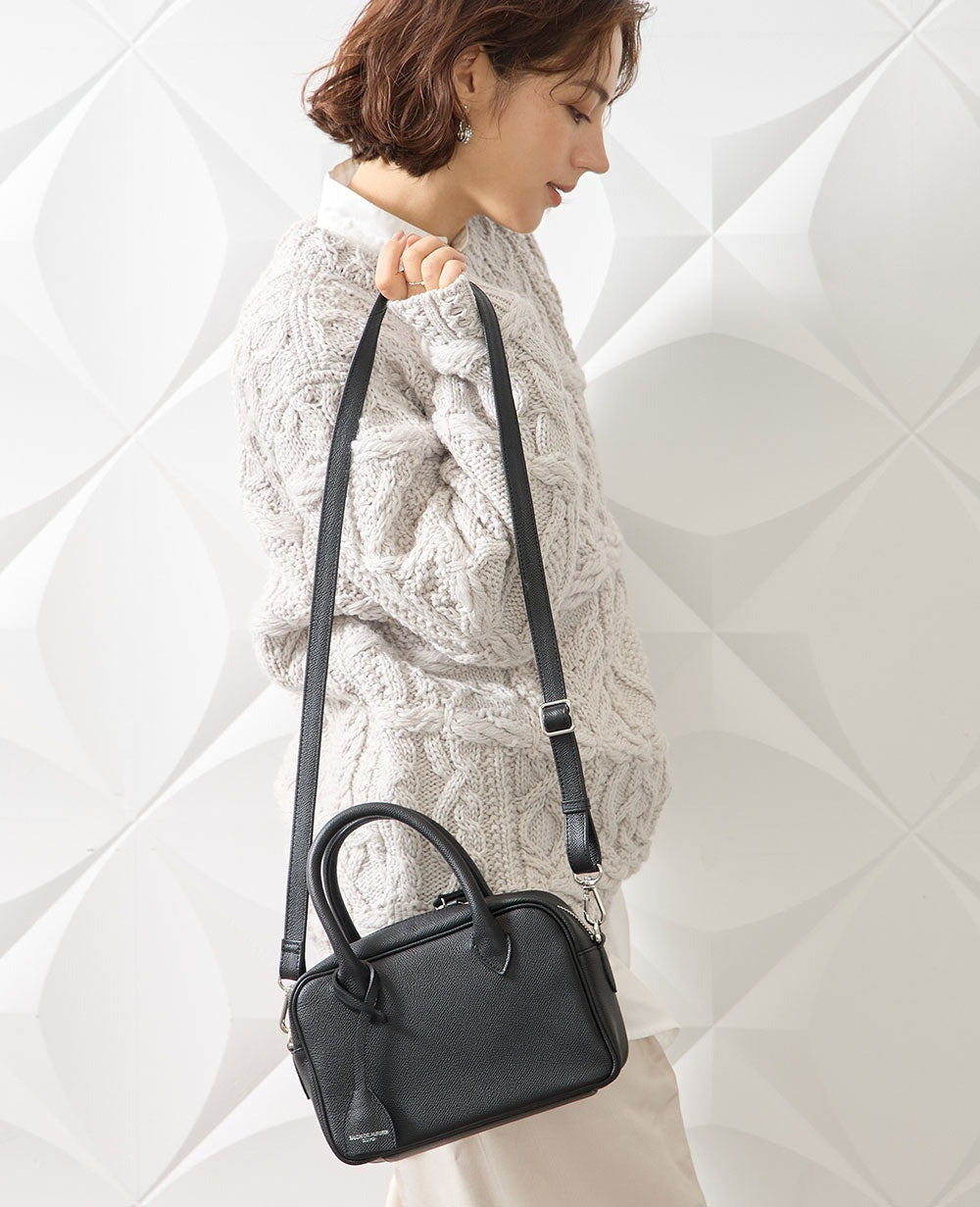 2-Way Boston Bag S Grainedin Grained Calfskin 1882-bx