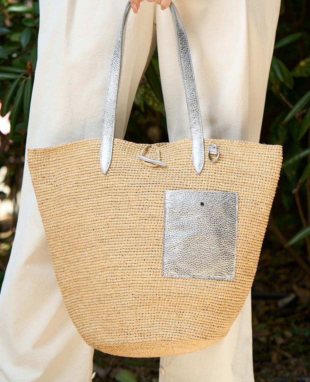 Madagascar Raffia Basket Tote Bag – Medium 1884