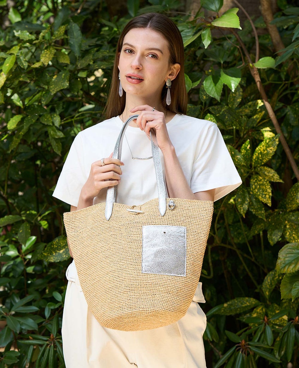 Madagascar Raffia Basket Tote Bag – Medium 1884