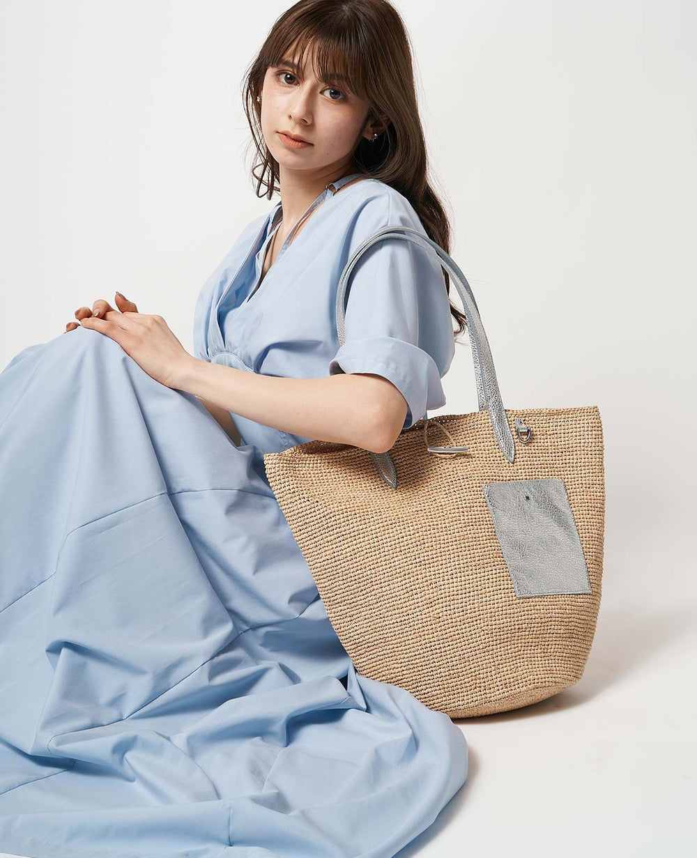 Madagascar Raffia Basket Tote Bag – Medium 1884