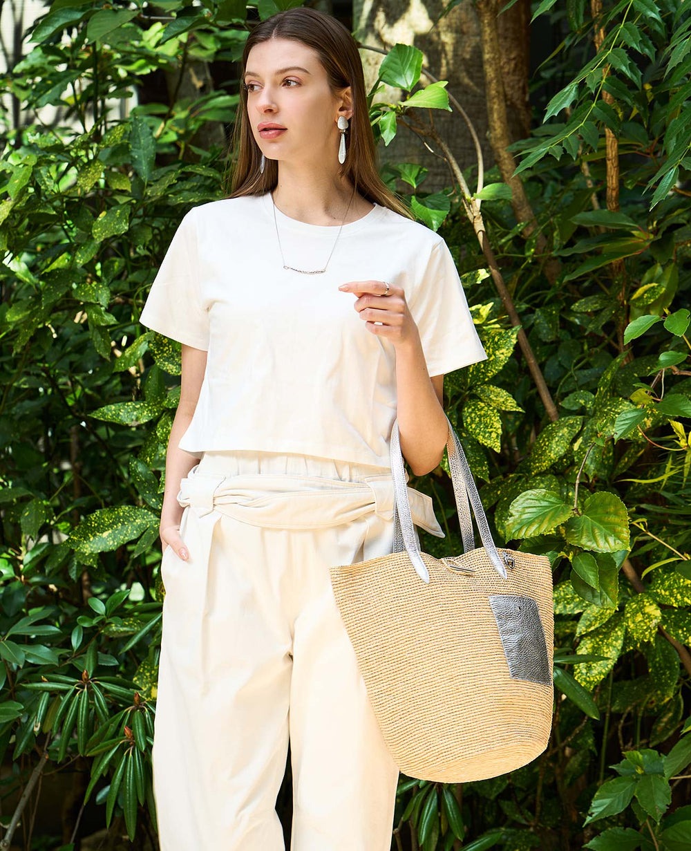 Madagascar Raffia Basket Tote Bag – Medium 1884