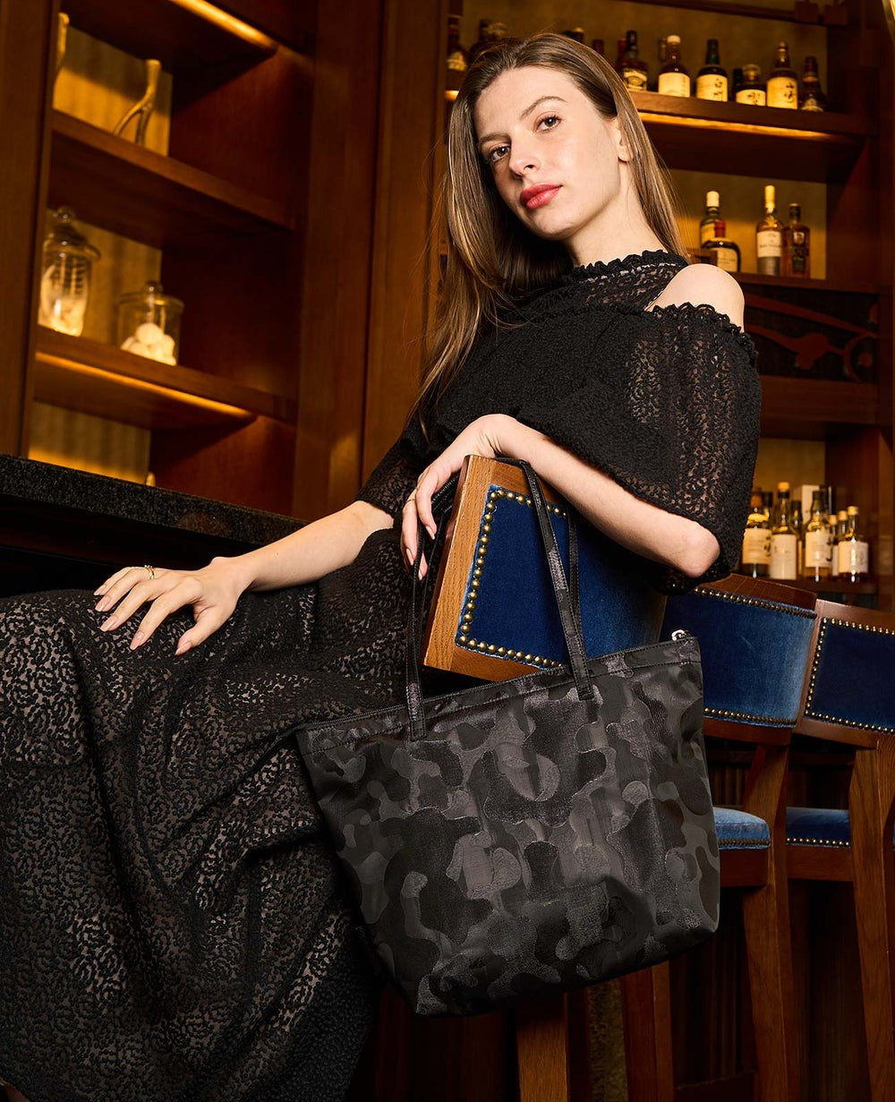 Marche de Sac ZIP Shopping Eco Bag S size Glitter Camouflage Ver. 1888