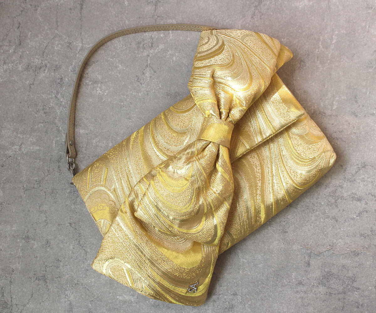 Nishijin-ori Draped 4-Way Bag 1890