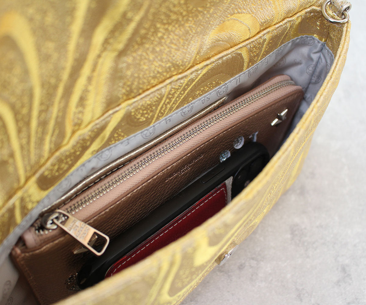 Nishijin-ori Draped 4-Way Bag 1890
