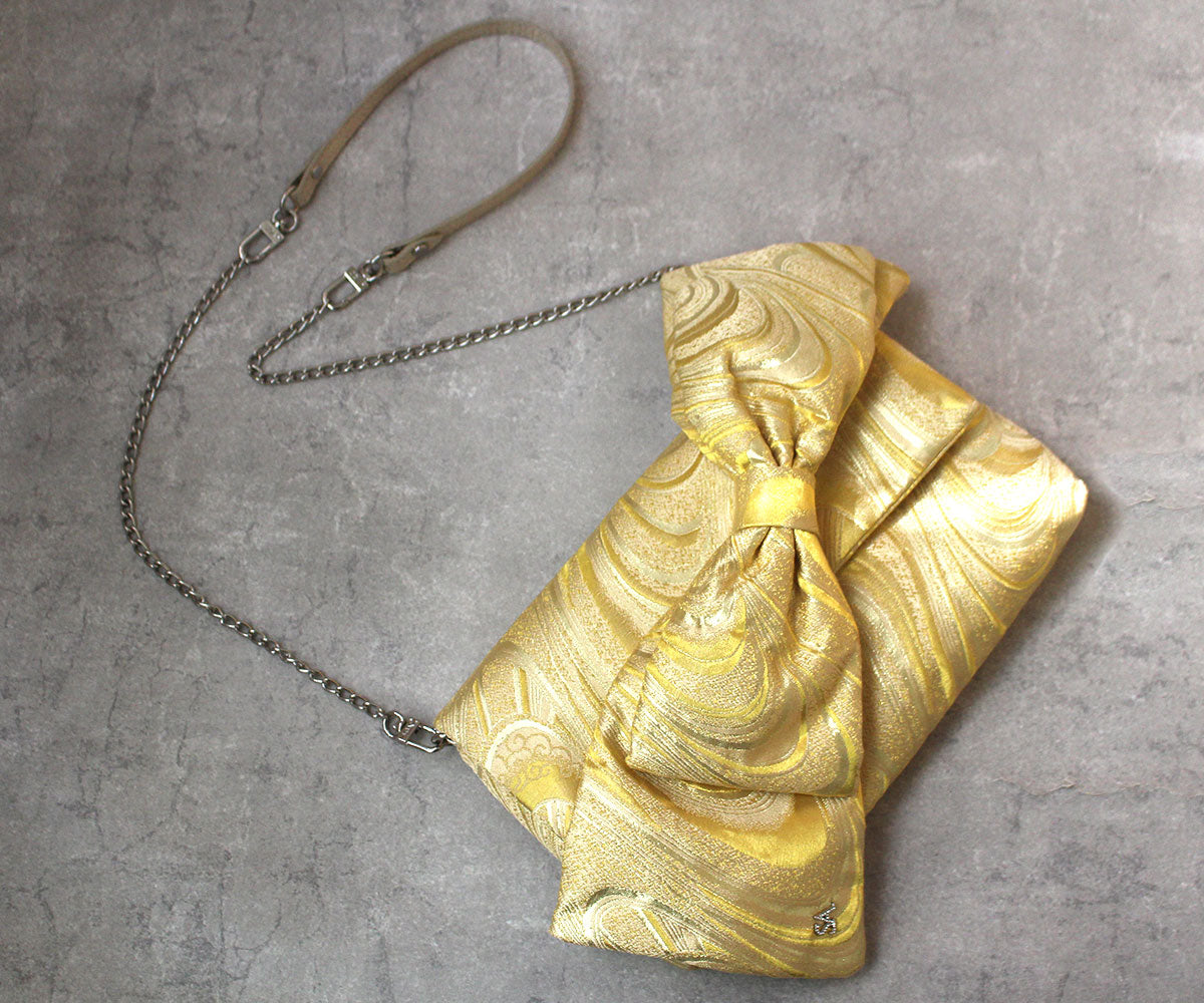 Nishijin-ori Draped 4-Way Bag 1890