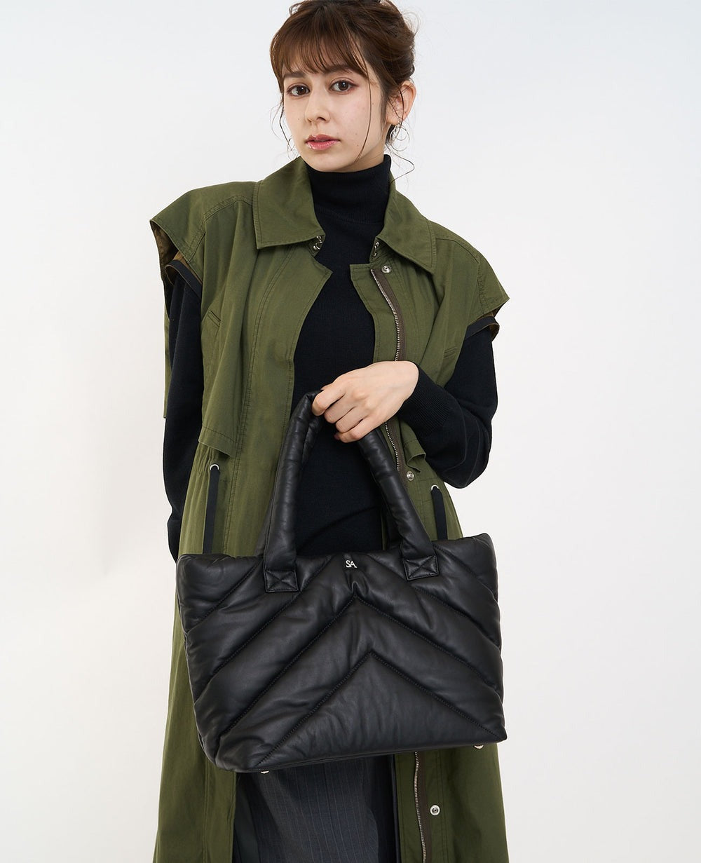 SA Logo Quilted Tote Sheepskin 1952