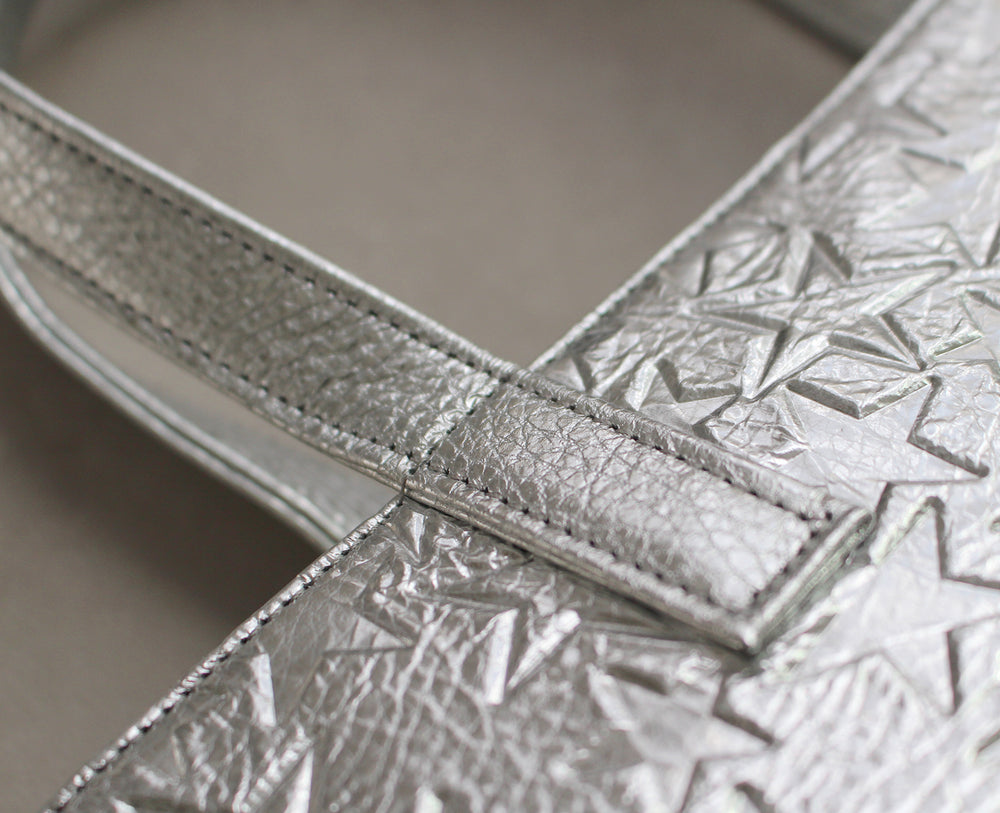 Jaguzi Tote Bag S – Star-Embossed Leather Version 1608-st