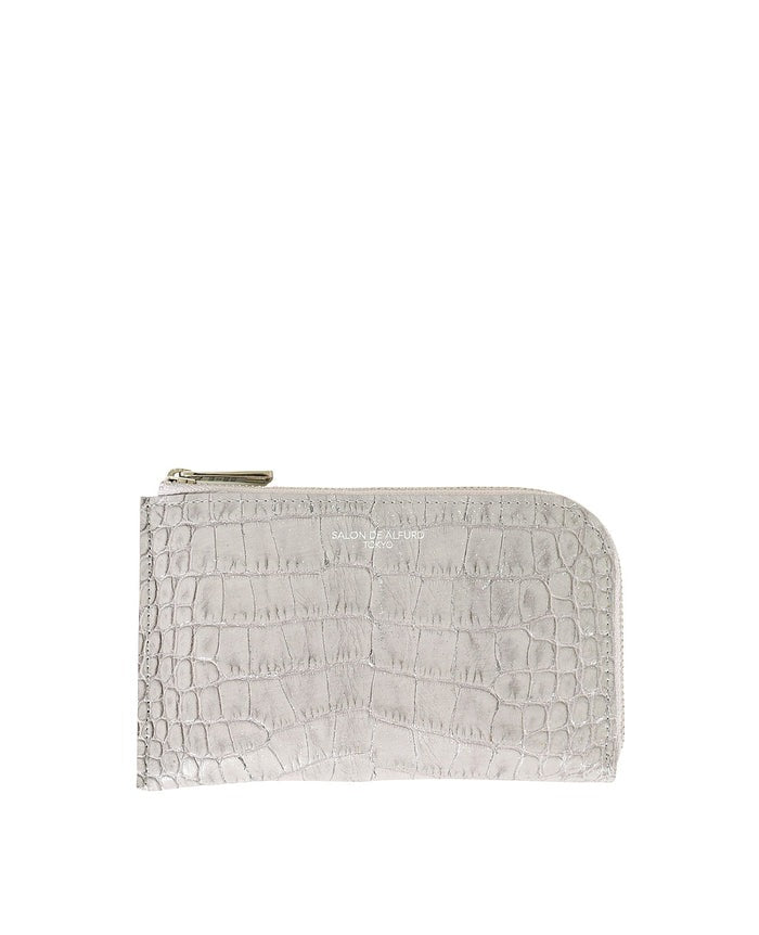 Carry L-Zip Mini Wallet – Glitter Croc-Embossed Leather 1977