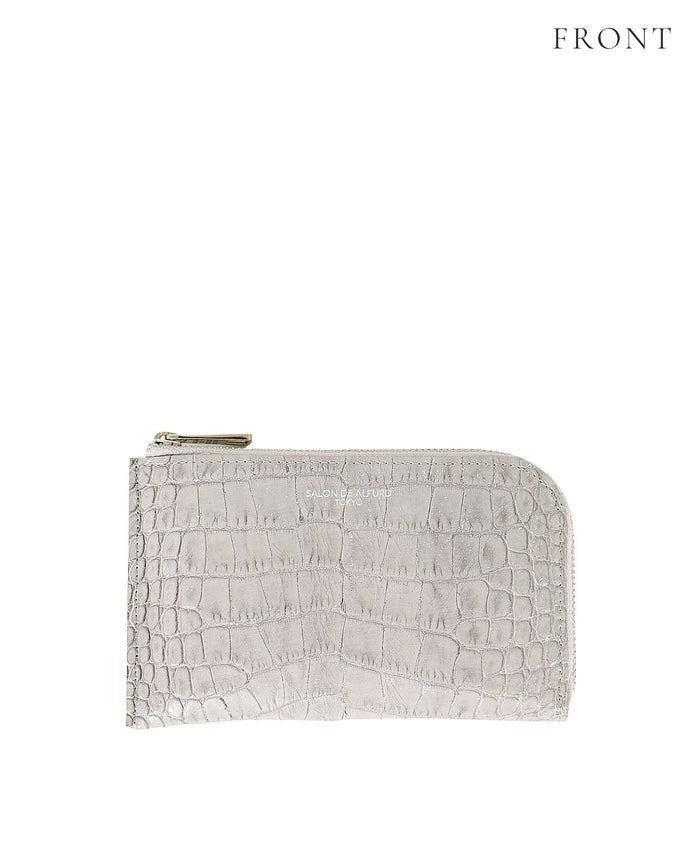 Carry L-Zip Mini Wallet – Glitter Croc-Embossed Leather 1977