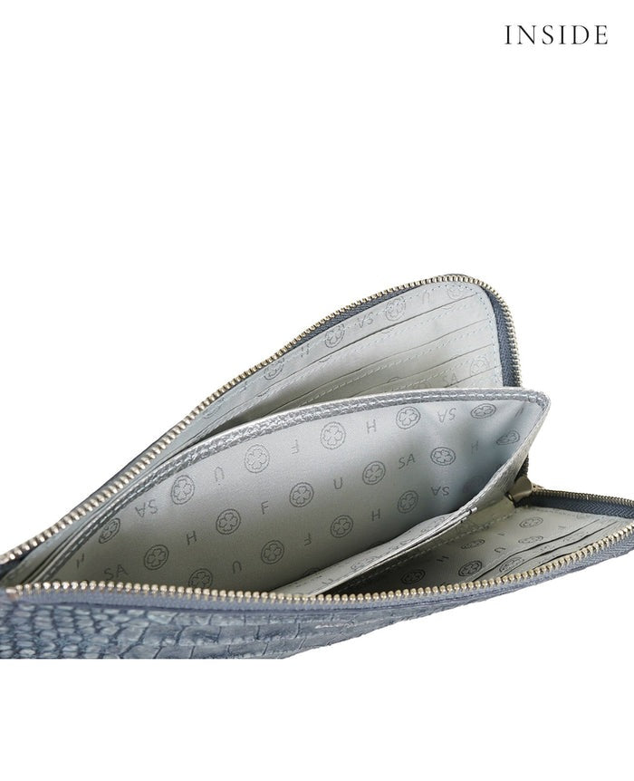 Carry L-Zip Long Wallet – Glitter Croc-Embossed Leather 1978
