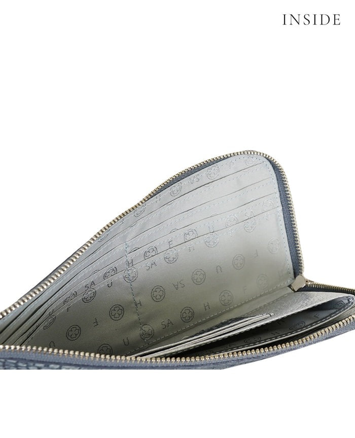 Carry L-Zip Long Wallet – Glitter Croc-Embossed Leather 1978
