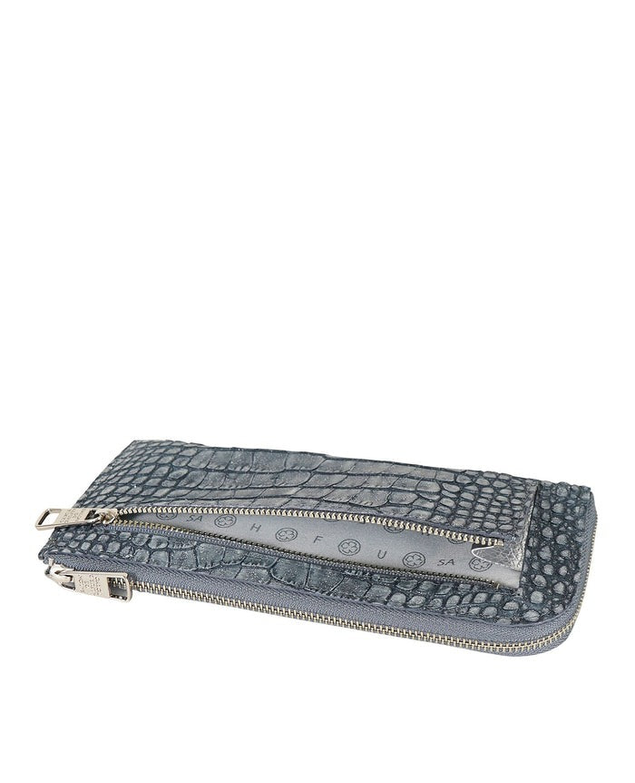Carry L-Zip Long Wallet – Glitter Croc-Embossed Leather 1978