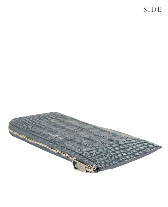 Carry L-Zip Long Wallet – Glitter Croc-Embossed Leather 1978