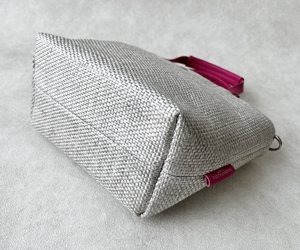 Sac de Promenade Raffia-Style Woven Mini Bag S(Size, with D-Rings) 1988