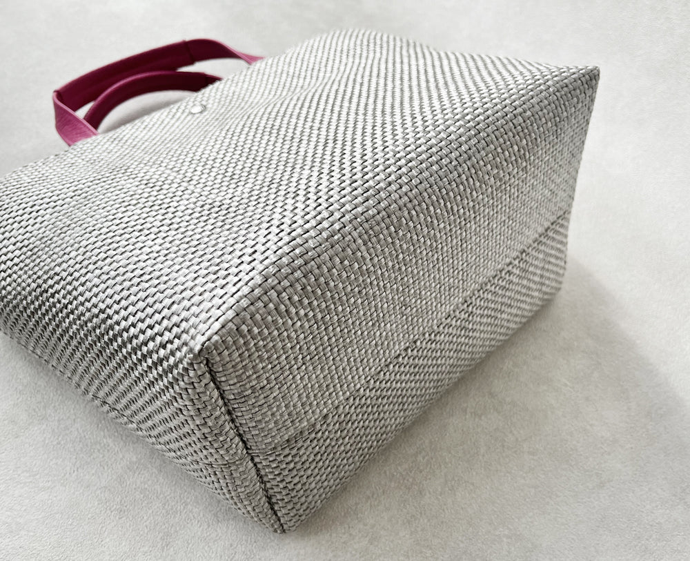 Sac de Promenade Raffia-Style Woven Tote Bag M (with D-Ring) 1989