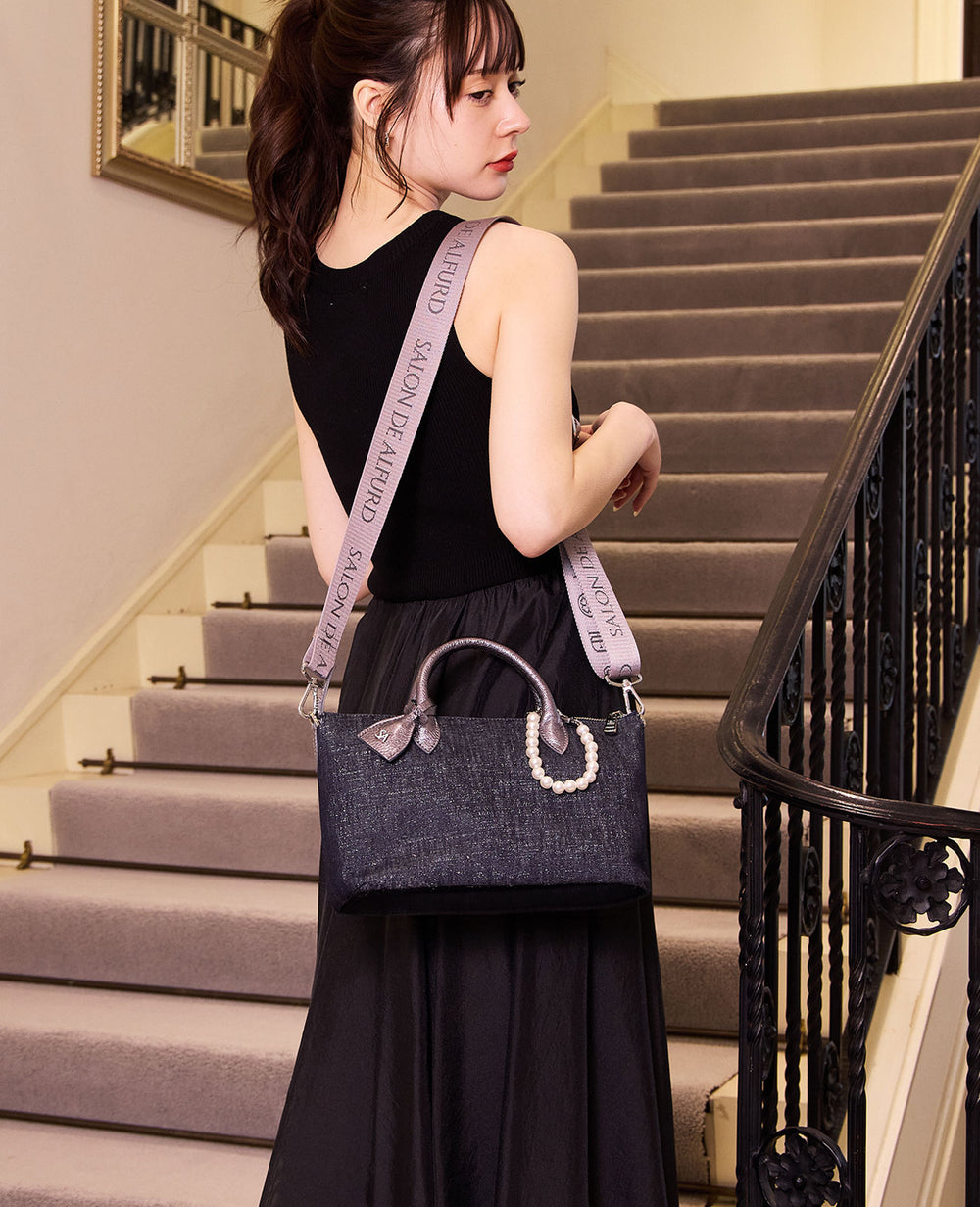 GAIEN East-West 2-Way Shoulder Bag (M Size) – Denim Version 1990-de