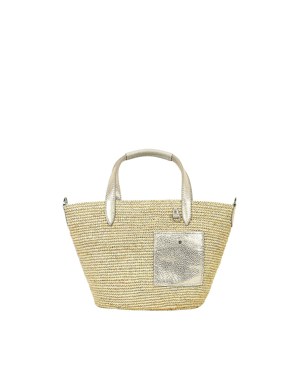 Madagascar Raffia Basket Tote Bag (S Size) 1997