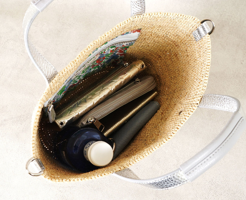 Madagascar Raffia Basket Tote Bag (S Size) 1997
