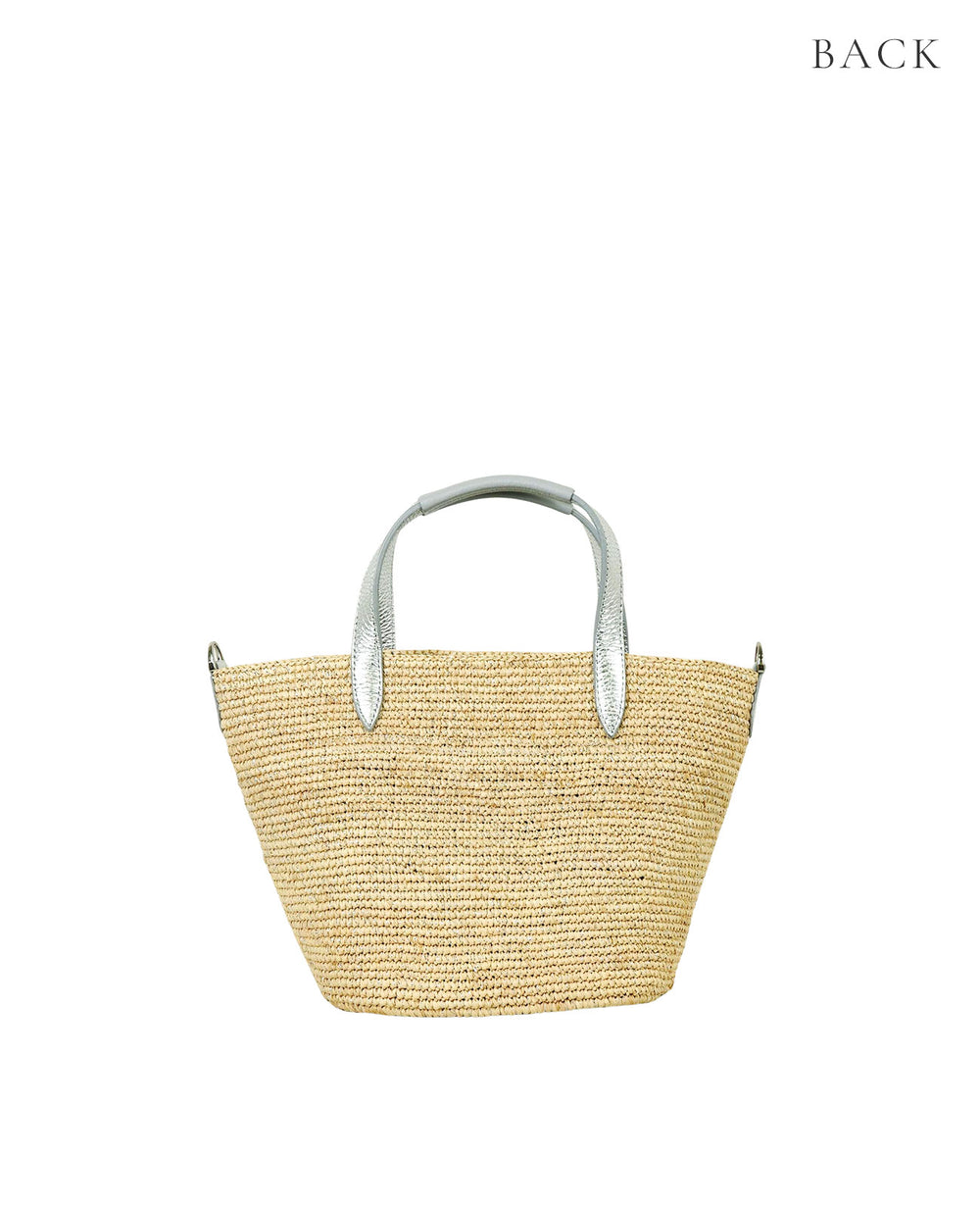 Madagascar Raffia Basket Tote Bag (S Size) 1997
