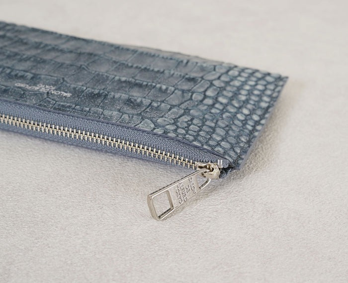 Carry L-Zip Long Wallet – Glitter Croc-Embossed Leather 1978