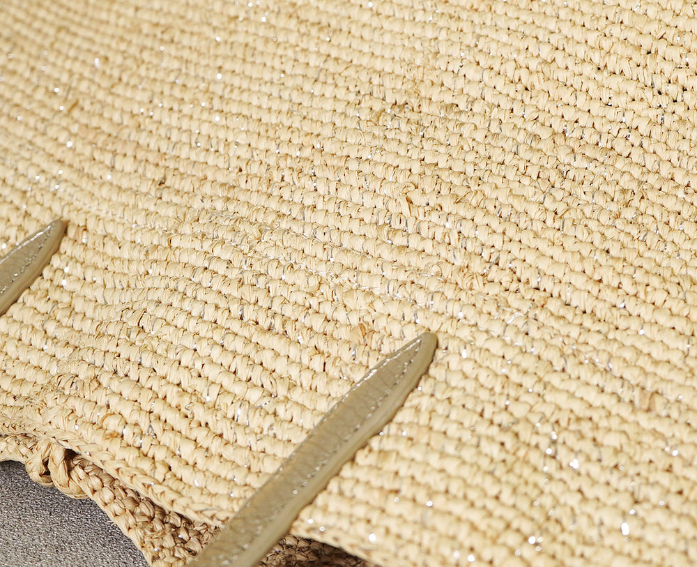 Madagascar Raffia Basket Tote Bag (M Size) 1998