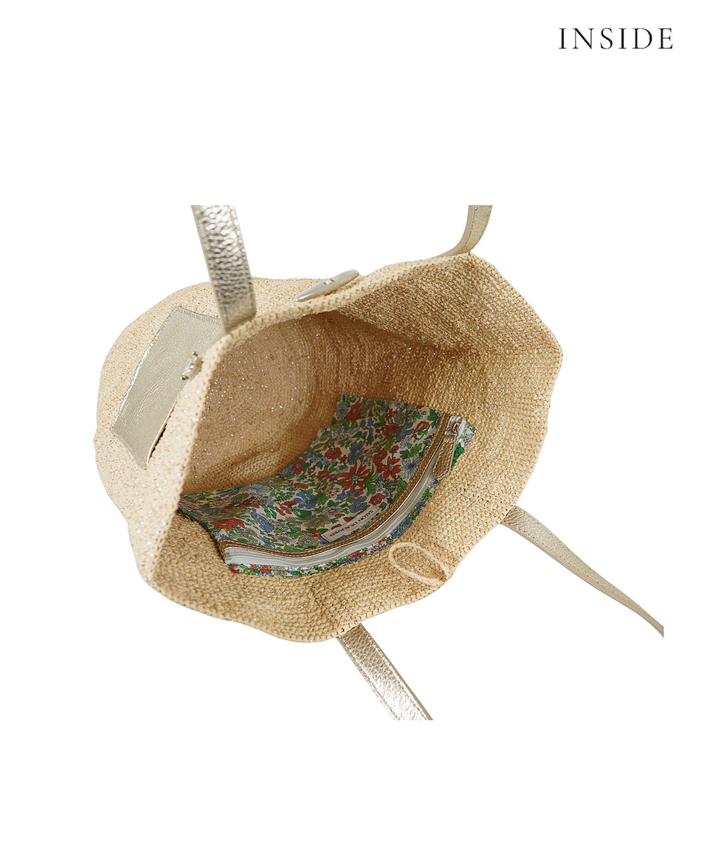 Madagascar Raffia Basket Tote Bag (M Size) 1998